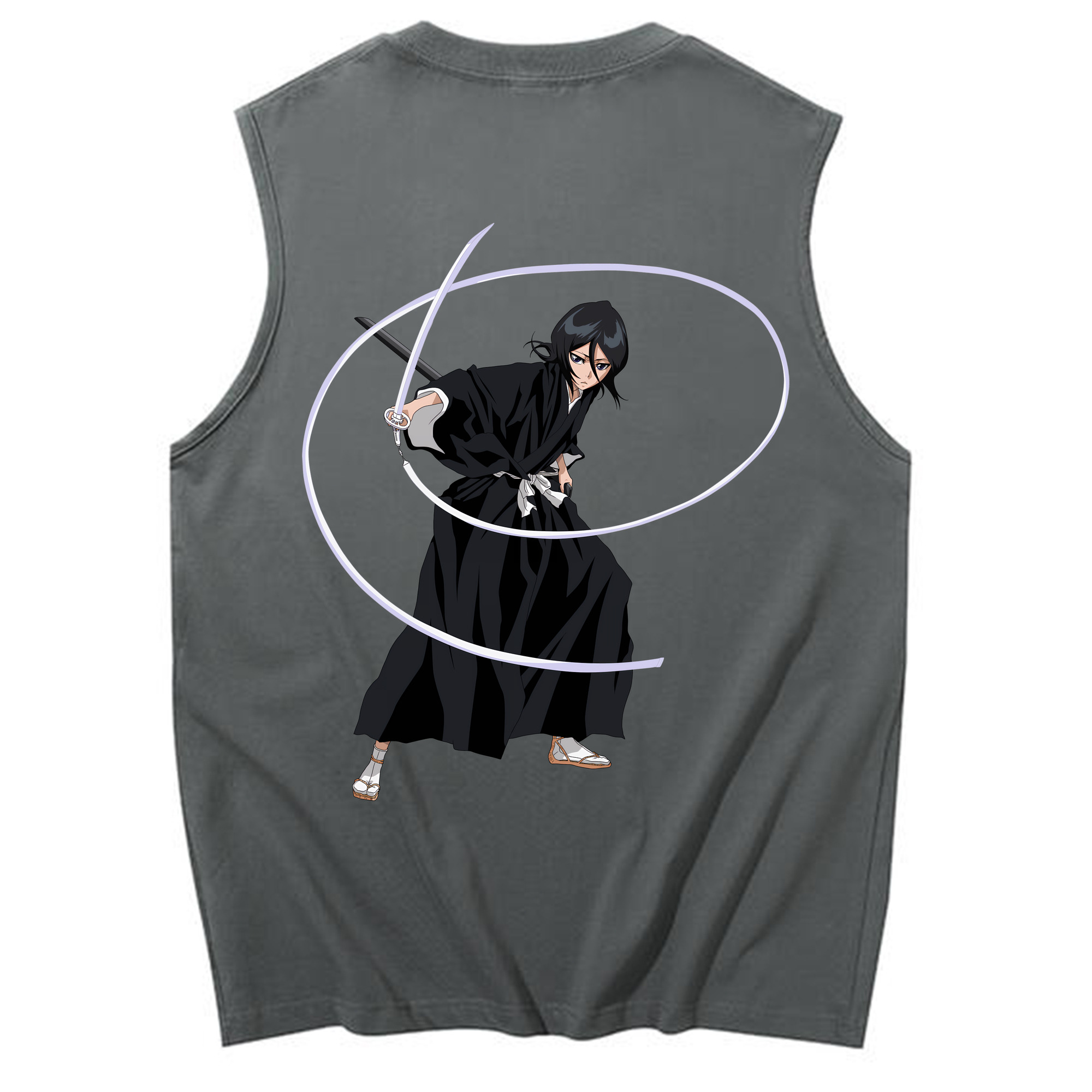 （画像用） ブリーチ 朽木ルキア BLEACH Kuchiki Rukia コットン100％タンクトップ（背面プリント）